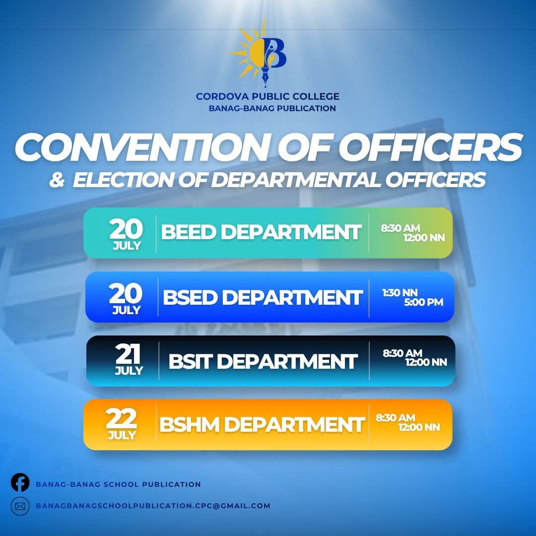 CPC Sets Convention of Officers and Departmental Elections